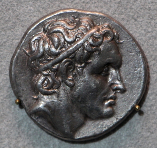 Seleukos I Nikator, depicted on a coin of Philetairos of Pergamon